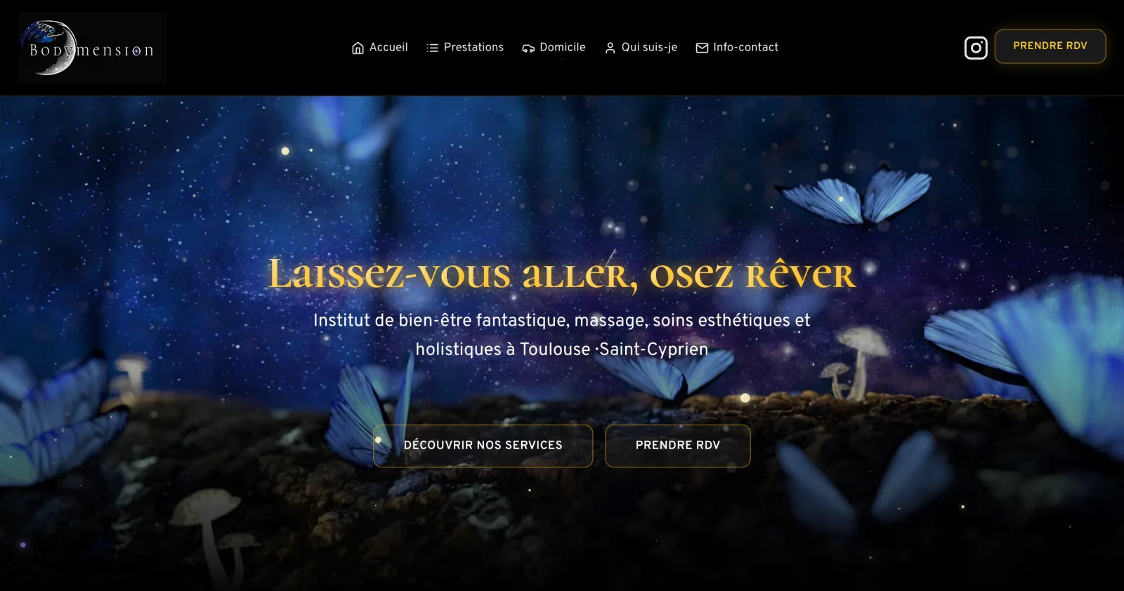 Capture du site Bodymension