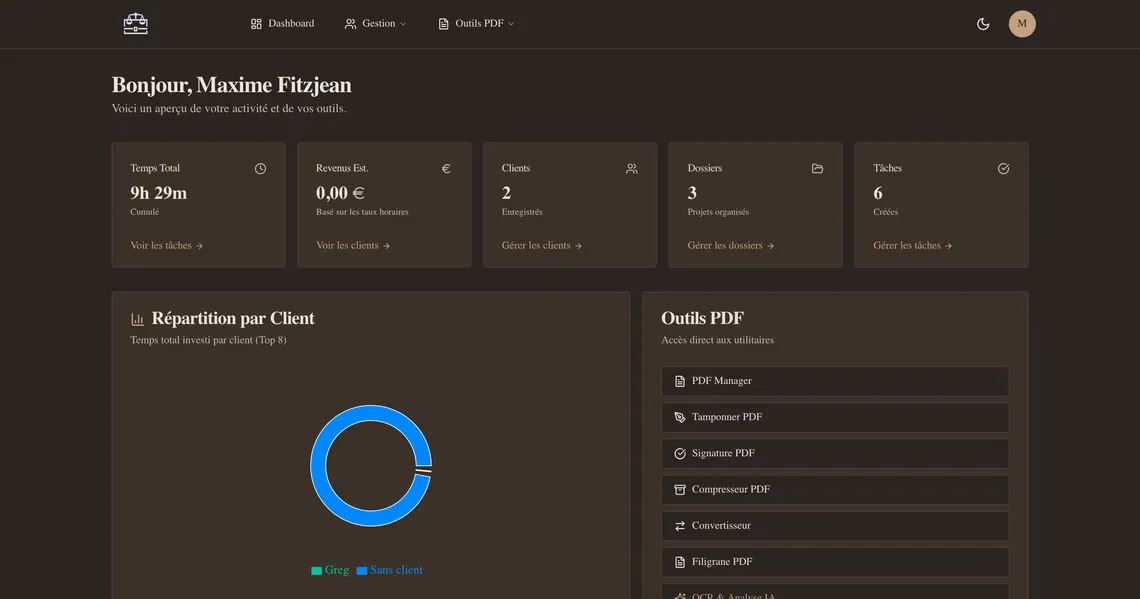 Capture d'écran du projet Legal Toolbox