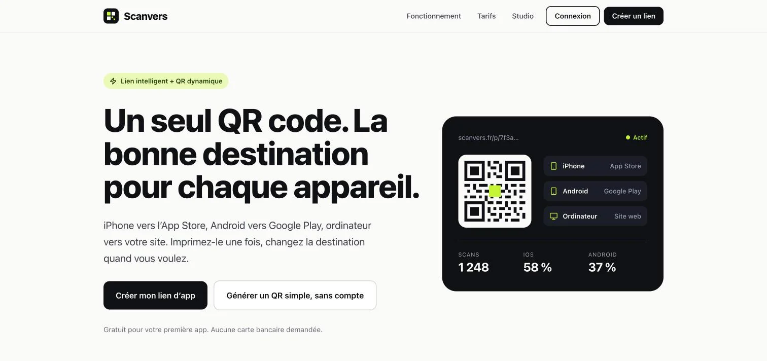 Capture du site Scanvers
